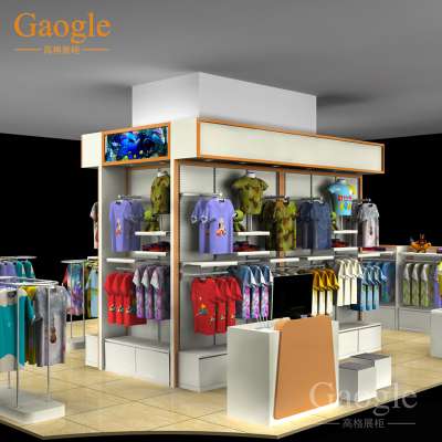 OEM high quality clothes store design garment shop interior clothing shop cash counter design