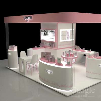 custom modern style cosmetic store furniture cosmetic kiosk, mall kiosk