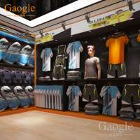 sport goods garment shop showcase clothing store furniture garment shop interior design acrylic furniture